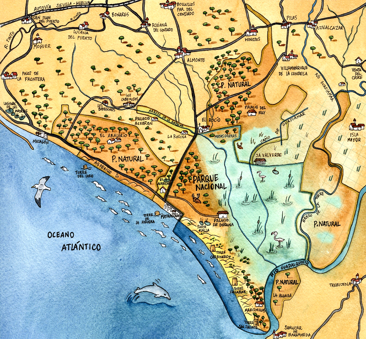 Mapa Doñana 1